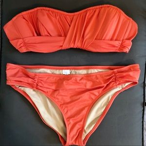 J Crew coral swimsuit